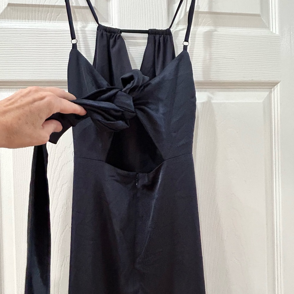 NWT Aqua formal Bloomingdales Long blue dress. Size 2 gown NEW - Picture 4 of 8